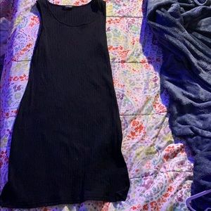 Black rippled dress